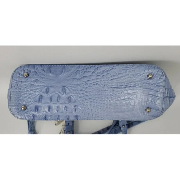 BRAHMIN Mini Asher Purse Periwinkle Monroe Leather Crossbody - Picture 15 of 16